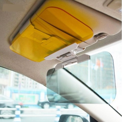 TRUE LINE Automotive Car Vehicle Extender Anti Glare Visor Blocker Tinted Sun Shield Sunscreen