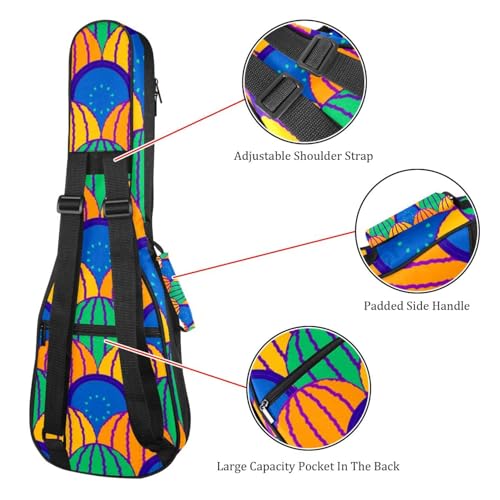 JRHEJTHH Housse imperméable durable pour ukulélé avec épaules réglables pour 53,3 cm, 58,4 cm, 61 cm, rembourrage épais, motif léopard rose, Multicolore., 25.9x9x3.1in/66x23x8cm, Moderne - Les Beatles, Paul McCartney, John Lennon, RIngo Starr, George Harrison JRHEJTHH Housse imperméable durable pour ukulélé avec épaules réglables pour 53,3 cm, 58,4 cm, 61 cm, rembourrage épais, motif léopard rose, Multicolore., 25.9x9x3.1in/66x23x8cm, Moderne – Image 4