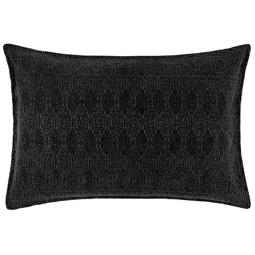 Coussin garnissage polyester noir jacquard Ramas 40x60cm pour canapé - 2