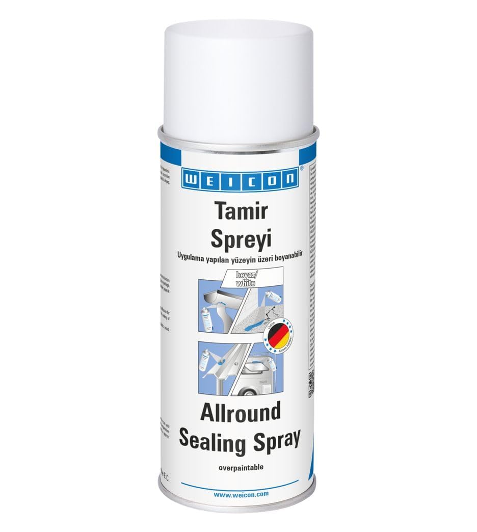 WEICON Tamir Spreyi / 400 ml/Ekstra Güçlü Yapıştırıcı Sızdırmaz Plastik Sprey, Beyaz