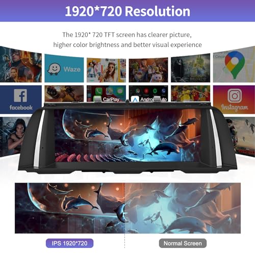 Road Top pantalla 10.25" CarPlay para BMW 5 F10/F11 NBT miniatura 4