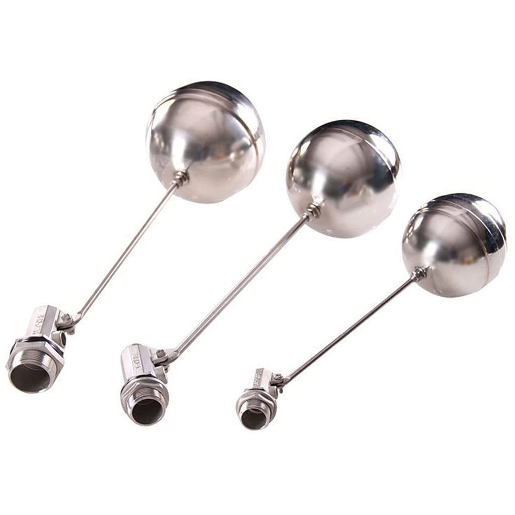 Qiufa Vanne Flottante 1/2" 3/4" 1" 1-1/2" 1-1/4" 2", Vanne À Flotteur En Acier Inoxydable 304 For Niveau De Liquide De Réservoir DN15-DN5, 1 Pièce(DN50)
