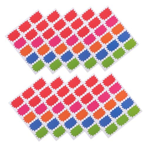 Holibanna Garage Sale Supplies: 10 Sheets of Blank Writing Stickers Self-Adhesive for Pricing Easy to Apply