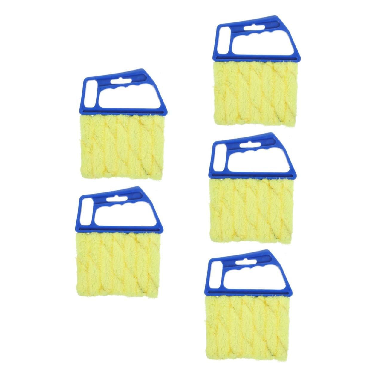 PACKOVE 5pezzi Spazzola Per La Pulizia Delle Persiane Portatile Spazzola Per Tapparelle e Finestre Utensile Maneggevole Per Rimuovere Polvere Da Ambienti Interni Ed Esterni Per Uffici e