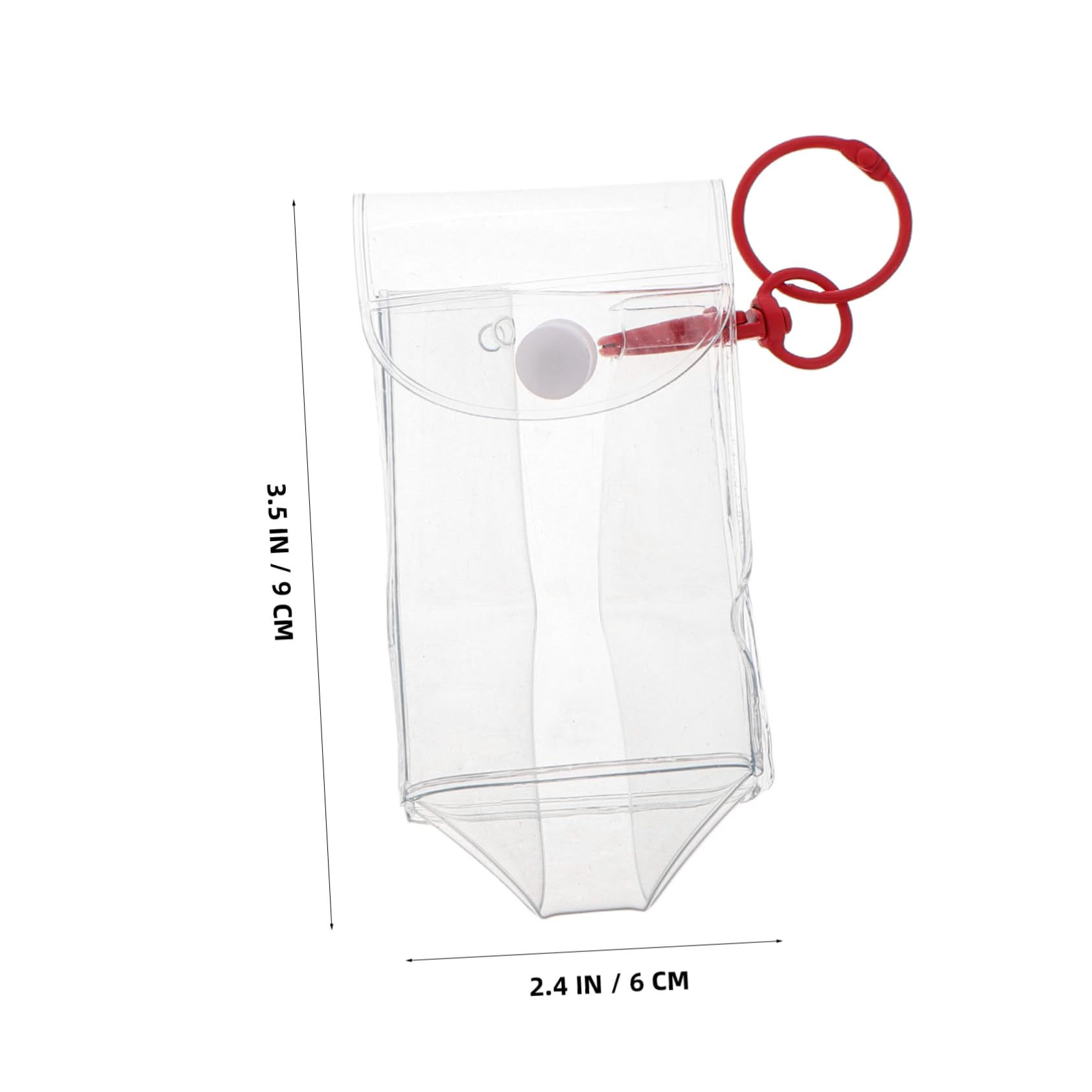 DIYEAH 2Pcs Transparent Doll Carrying Bag with Keychain Portable PVC Storage Case for Figures Clear Display Pouch for School and Travel Unique and Versatile Doll Display