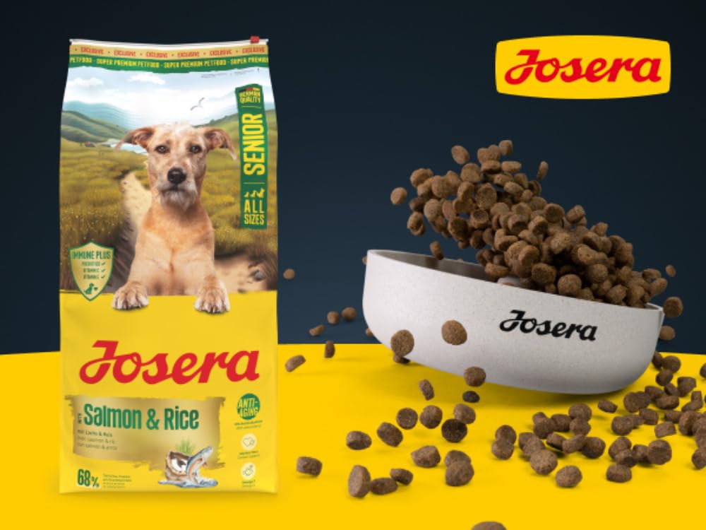 JOSERA Senior mit Lachs & Reis (1 x 3 kg) | Premium Trockenfutter fr  ltere Hunde