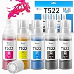 Xcinkjet-522-Ink-Refill-Bottles-for-Ecotank-ET-2800-ET-2720-ET-2803-ET-4800-ET-2760-ET-2800-ET-4700-T522-Eco-Tank-Printer-2BK-C-M-Y