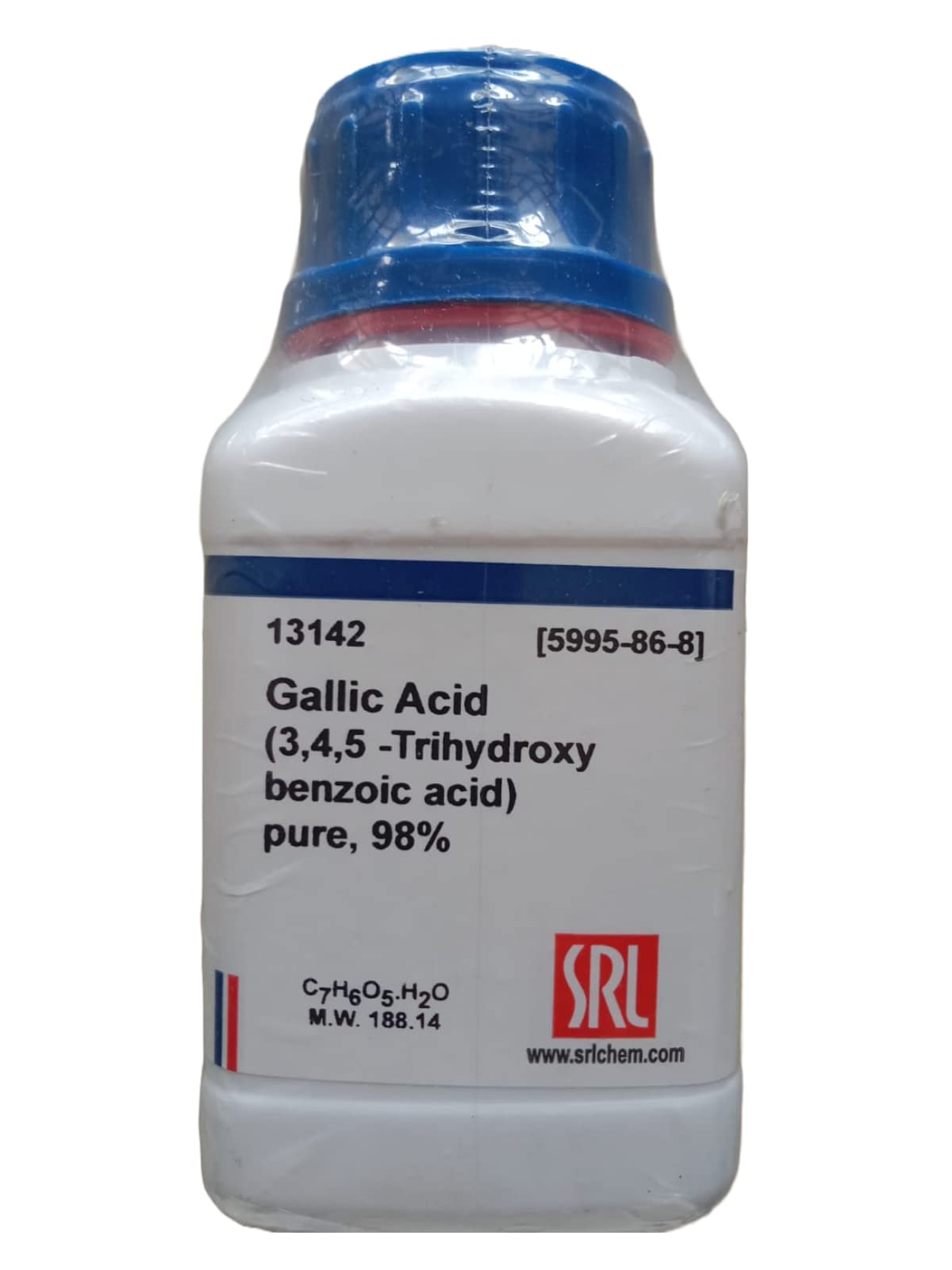 See full amazon price history chart for SRL Gallic Acid pure, 98% 100Gm, CAS NO 5995-86-8, Molecular Formula : C7H6O5.H2O, Storage : Room Temperature, Shelf Life : 60 Months for laboratory and industrial use only SRL Gallic Acid pure, 98% 100Gm, CAS NO 5995-86-8, Molecular Formula : C7H6O5.H2O, Storage : Room Temperature, Shelf Life : 60 Months for laboratory and industrial use only (B0C6HZ7CNF) Amazon Price History, Amazon Price Tracker