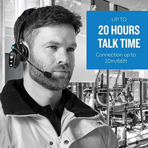 BlueParrott B250-XTS Bluetooth Headset with USB-A Charging, Noise Cancelling Headset, Long Battery Life, Easily Connect to Multiple Devices at Once - Thumbnail 6
