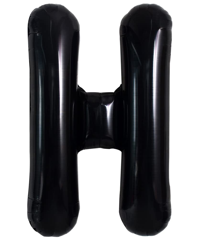Photo 1 of TONIFUL 40 Inch Large Black H Letter Balloon