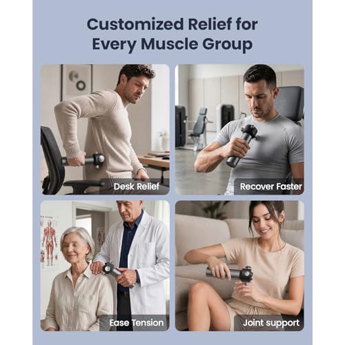 Image of BOB AND BRAD VibeFlow Vibration Massager (Not Percussion), FSA-HSA Eligible Deep Tissue Handheld Therapy Massager Gun for Sensitive Joints, Fascia Release, Trigger Point, Full Body Relief & Recovery