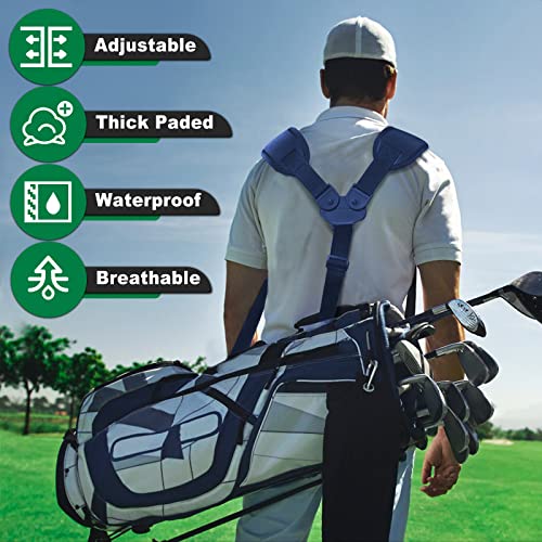 Image of BIG TEETH Golf Bag Straps Swivel Backpack Straps Golf Bag Double Strap, Backpack Straps Replacement Adjustable Bag Strap