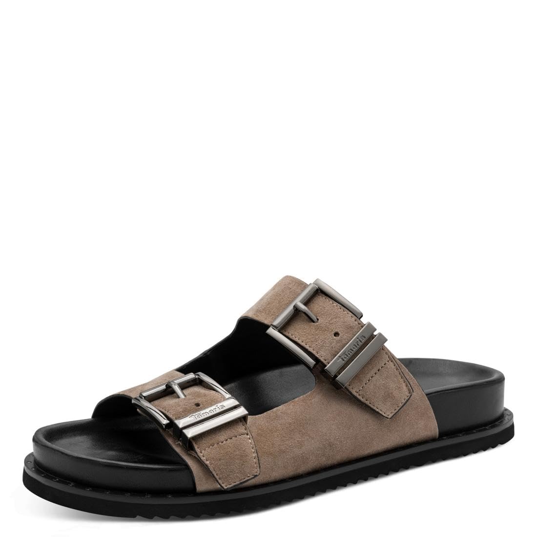 Tamaris Women's footbed mule leather flat beige 3.5 UK