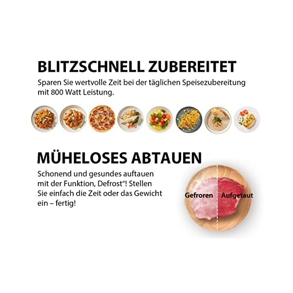 Toshiba MW2-MG20PF(SL) Mikrowellenherd mit knuspriger Grill- & Kombigarfunktion, 5 Leistungsstufen, 1000 W Grillleistung, Silber – Bild 5