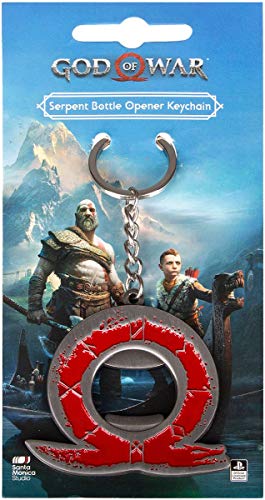 Llavero abridor God of War Serpent Gaya Entertainment A832440 de metal para llaves de casa