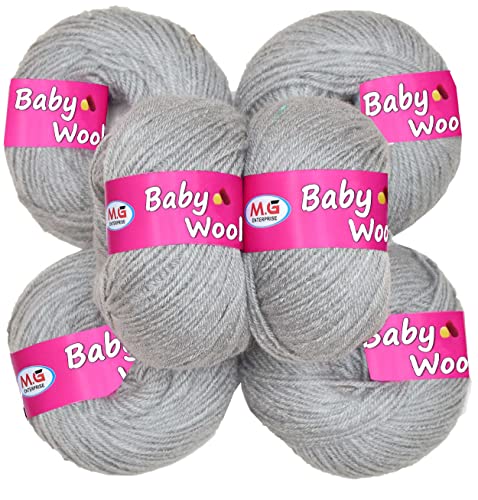 Image of 100% Acrylic Wool Red (8 pc) Baby Soft 4 ply Wool Ball Hand Knitting Wool /Art Craft Soft Fingering Crochet Hook Yarn, Needle Knitting Yarn Thread Dye SM-of