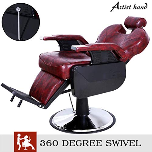 Artist Hand Reclining Barber Salon Chair