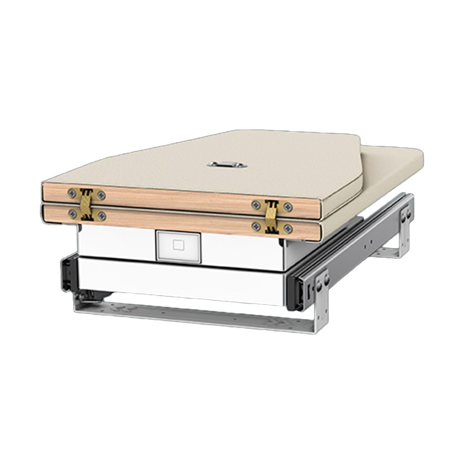 Asse da stiro estraibile – Cassetto girevole a 180° con rivestimento resistente al calore, supporta fino a 20 kg per stirare facilmente vestiti e camicie