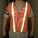 zojo High Visibility Safety Vests 10 Packs,Adjustable Size,Lightweight Mesh Fabric, Wholesale Reflective Vest for Outdoor Works, Cycling, Jogging, Walking,Sports - Fits for Men Women (Neon Orange)