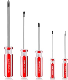 Fixinus Y Tip Screwdriver Set, Magnetic Tri Point Tip Screwdriver Bits Y00(2.0mm) Y0(3.0mm) Y1(4.0mm) Y2(5.0mm) Y3(6.0mm) Y Screwdriver Repair Tool, 5 Pieces