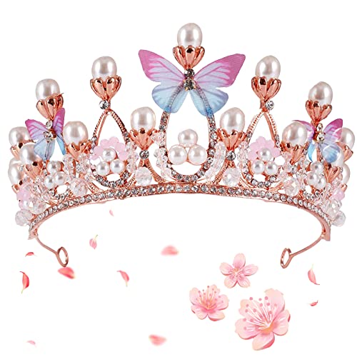 Bouquet De Mariage Deluxe Strass Perles Fleurs Ruban Pour Mariée Demoiselle D'Honneur(Creme,18Cm