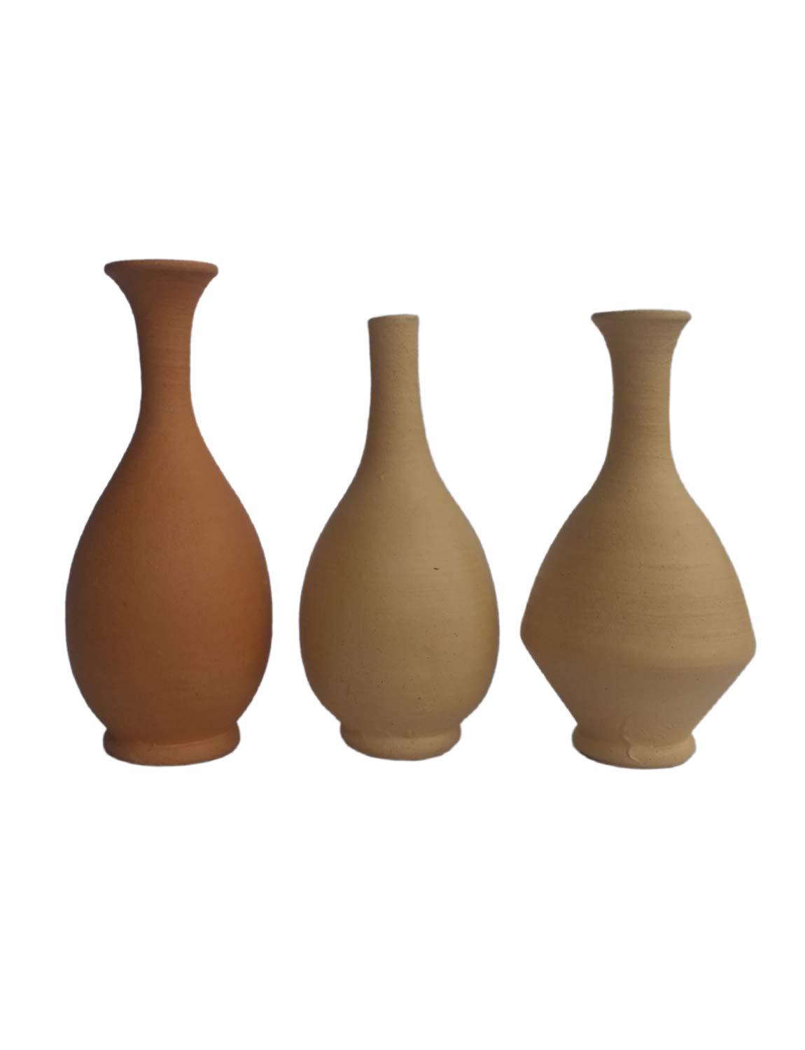 Kalapuri Handmade Mat Finish Mini Terracotta Pot Set of 3 Idols | Succulent Message Planter for Indoor Plants, Gardening Pot for Living Room, Home & Office Decoration | X-Small, Beige (B08CBMYKYV) Amazon Price History, Amazon Price Tracker