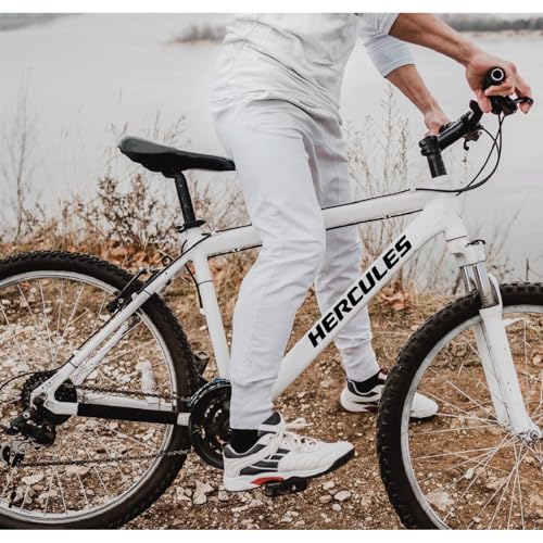 Image of Cycle Stickers - 13-Pack Waterproof Bike Decals for Frame, Helmet - 30 x 3 cm Durable Vinyl Stickers (Black)