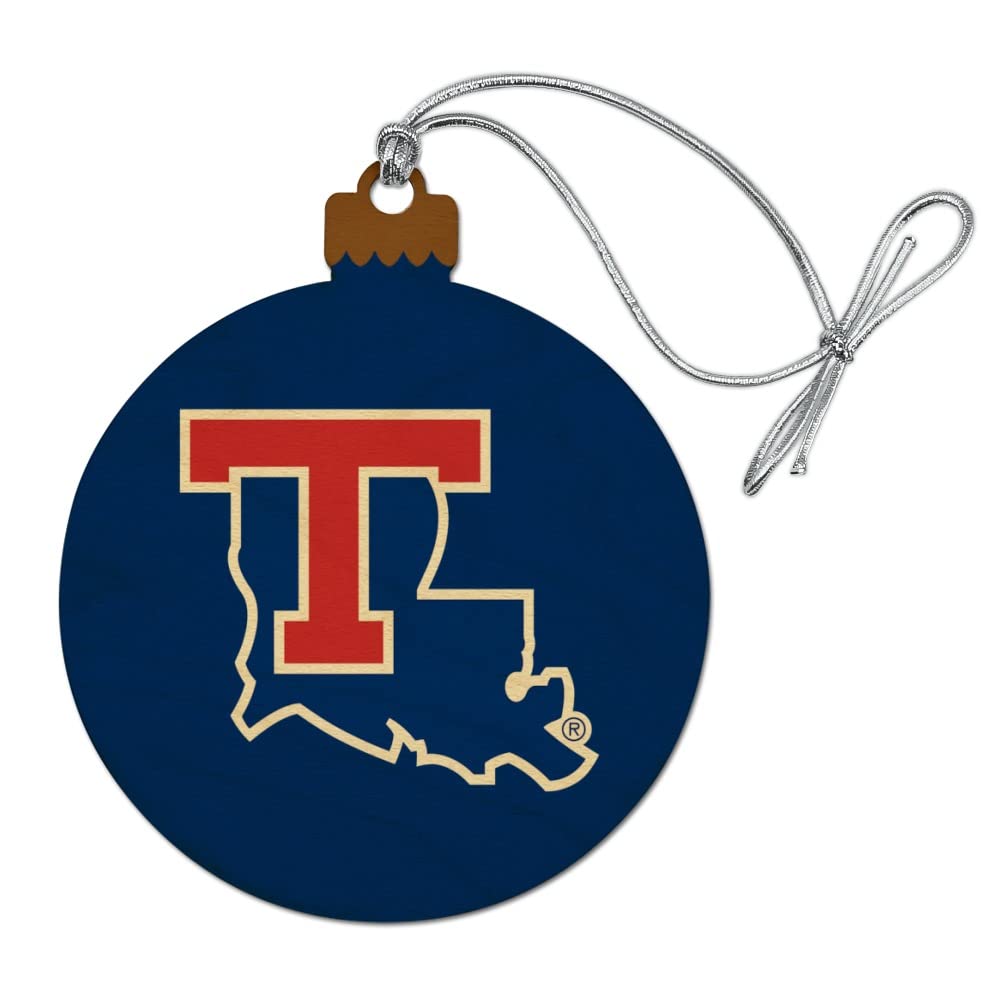 GRAPHICS & MORE Louisiana Tech University Bulldogs Logo Wood Christmas Tree Holiday Ornament