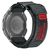 Cinturino in stile militare per Casio Protrek PRG-200/250/500/260/280/550, PRW-2500/3500/5100/5000/510, cinturino in nylon con gancio e anello Casio