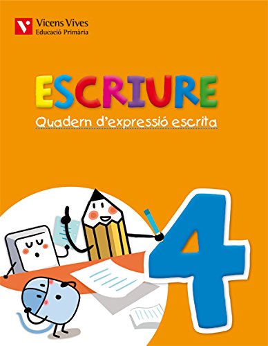 Portada de Escriure. Quadern D Expressió Escrita 4. Illes Balears 2º Primaria