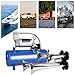 AOLIHAN 180db Train Horn Kit with 150 PSI Air Tank, Four Trumpet Air horns for Truck, Jeep, Pickup, SUV with 1.6 Gallon Air Compressor Can (Silver truck horn kit)