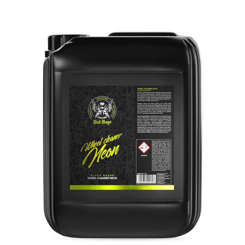 RRCustoms Bad Boys Wheel Cleaner NEON Felgenreiniger 5L beseitigt Bremsstaub Schmutz auf alu und Stahlfelgen