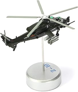 NATEFEMIN Alloy Chinese Armed WZ-10 Helicopters Aircraft Model Aircraft Model 1:100 Model Simulation Science Exhibition Model