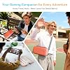NEWDERY Carrying Case for Nintendo Switch 2, Portable Large Capacity Hard Shell with Adjustable Shoulder Strap for Switch 2 Travel Case with 12 Game Card Slots 6 Thumb Grip Caps - Orange