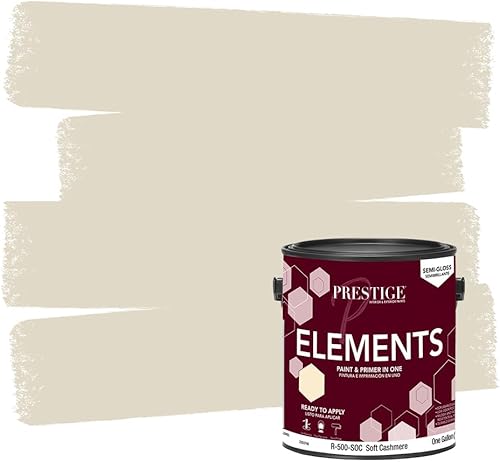 Miniatura 9 de PRESTIGE Paints Elements - Pintura interior e imprimación en uno, plano, 1 galón, blanco roto
