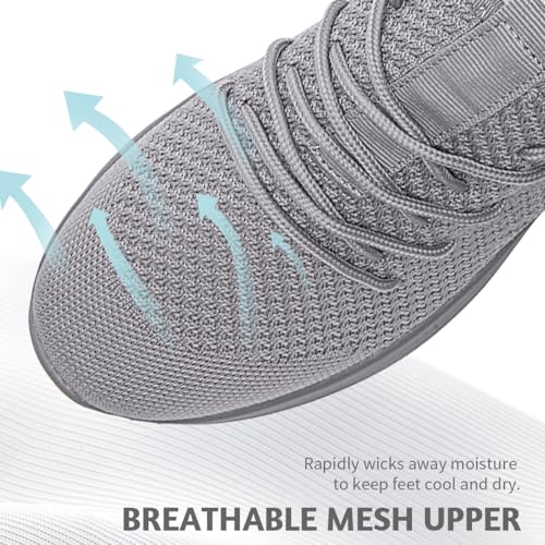 Image of Men's Running Walking Shoes Sneakers Tennis Fitness Athletic Shoes Non Slip On Sports Casual Workout Shoe Lightweight Comfortable Gym Fashion Breathable Mesh Trainer