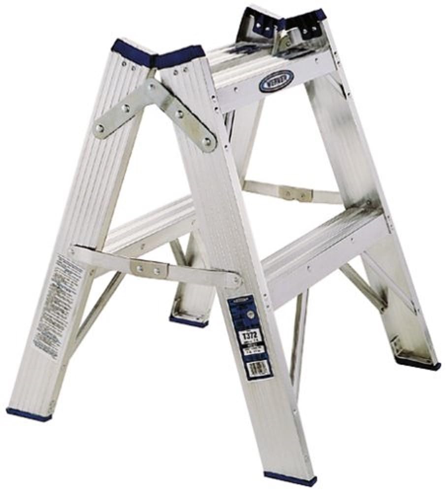 Werner PT372　ツインステップ　脚立 Werner T372 300-Pound Duty Rating Aluminum Twin Stepladder, 2-Foot