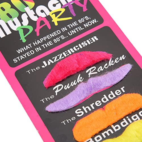 Bigodes falsos, bigodes falsos coloridos, bastão de bigode falso autoadesivo para festa de Natal e H