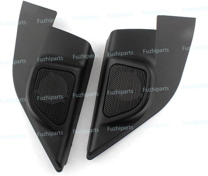 1 Pair Car Front Left and Right Door Tweeters Triangle Speakers Cover Panel Trim Frame Mount for Nissan Sunny 2010 11 12 13 14 15 16 17 18 19