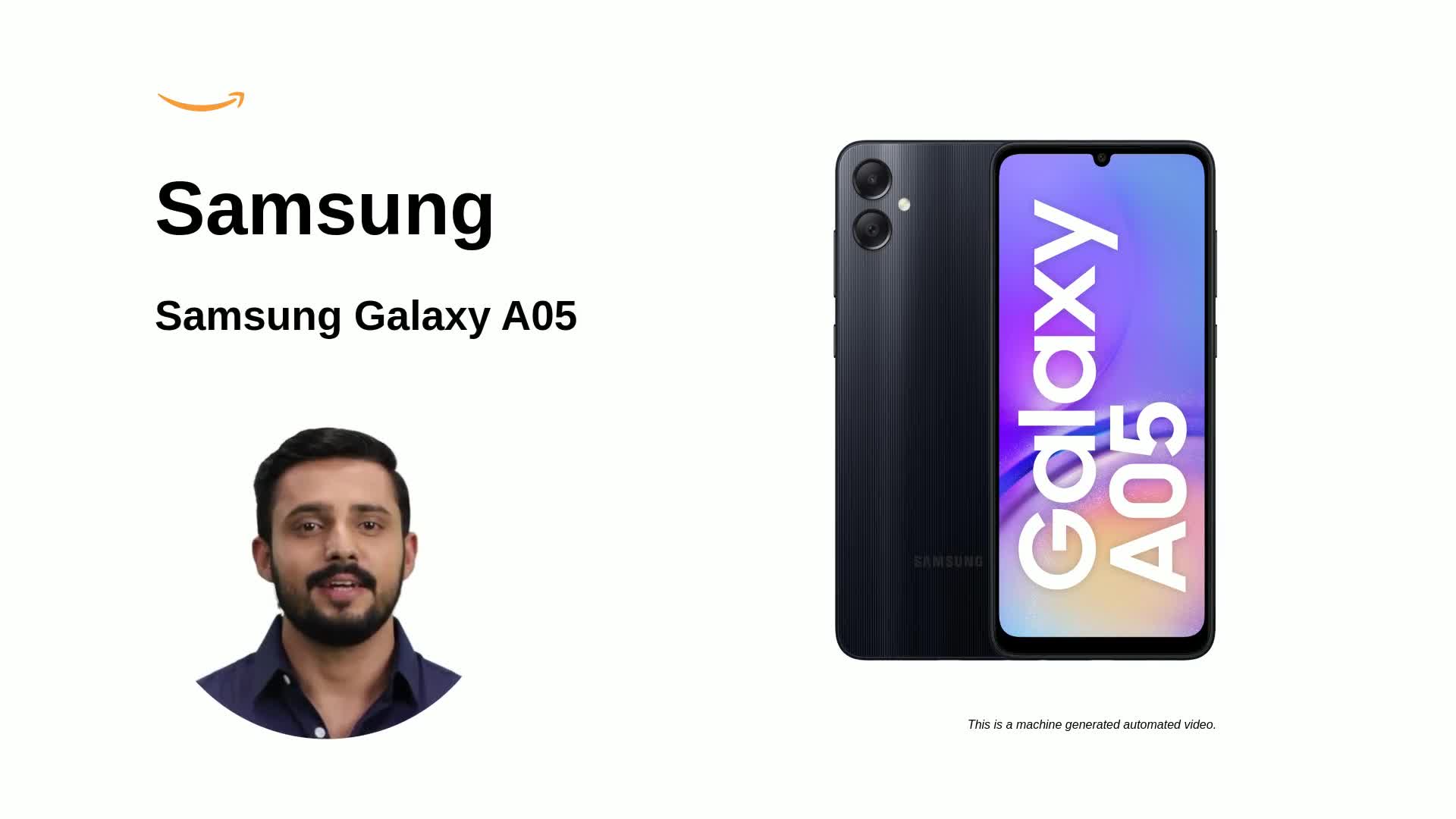 Refurbished) Samsung Galaxy A05 (Black, 4GB, 64GB Storage) | 50 MP