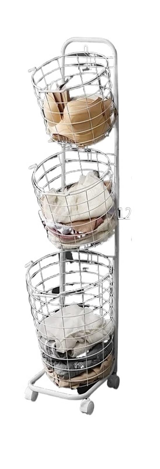 Laundry Trolley Large Capacity Basket Cart