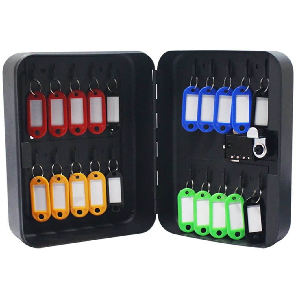 Armoire à clés murale avec serrure à code – Peut contenir 20 clés en métal robuste pour le bureau
