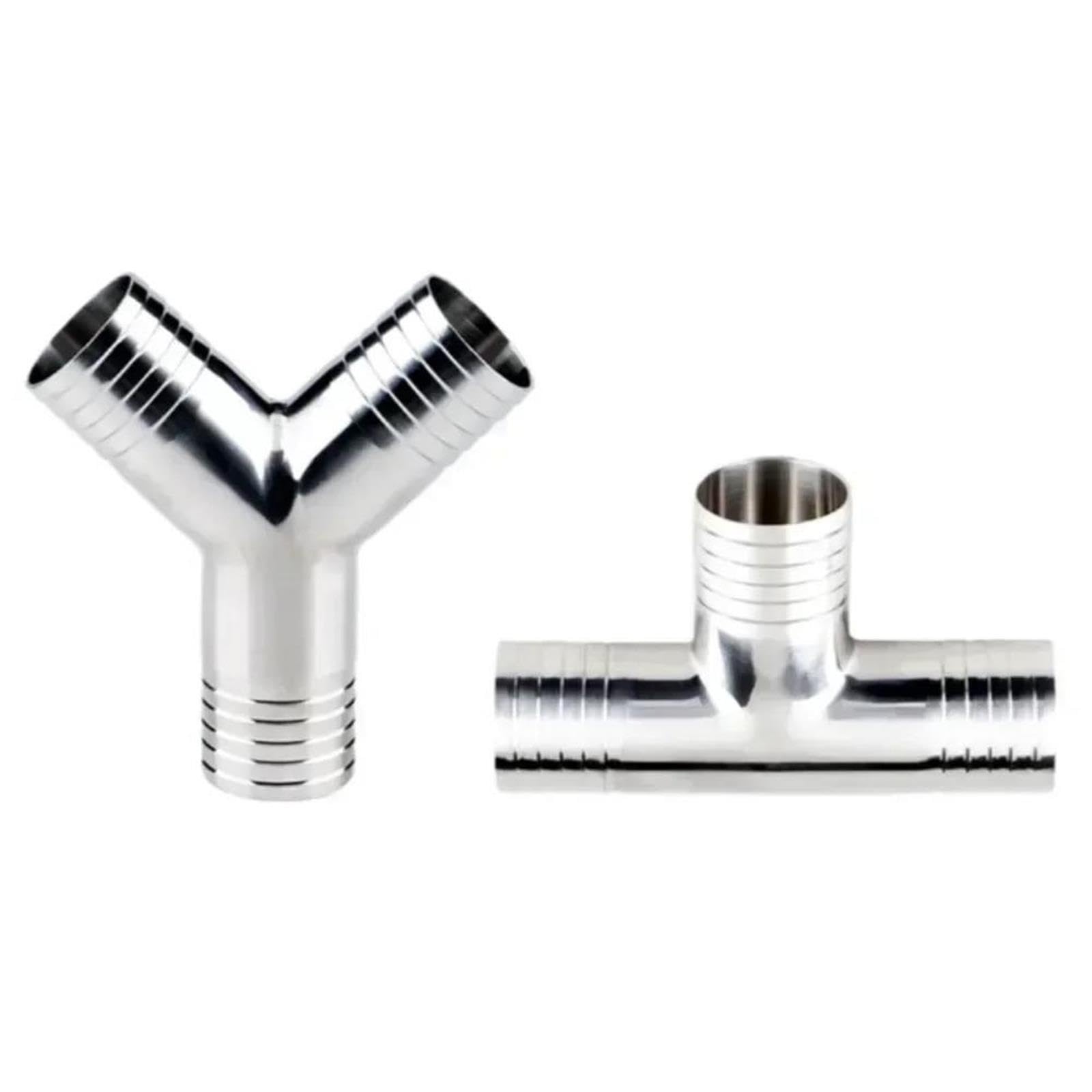Conector Instalación Tuberías 3 Vías Forma Manguera Acero Inoxidable 316