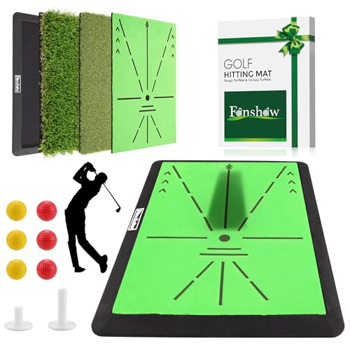 Golf Hitting Mats Training Equipment, Portable Golf Mat...