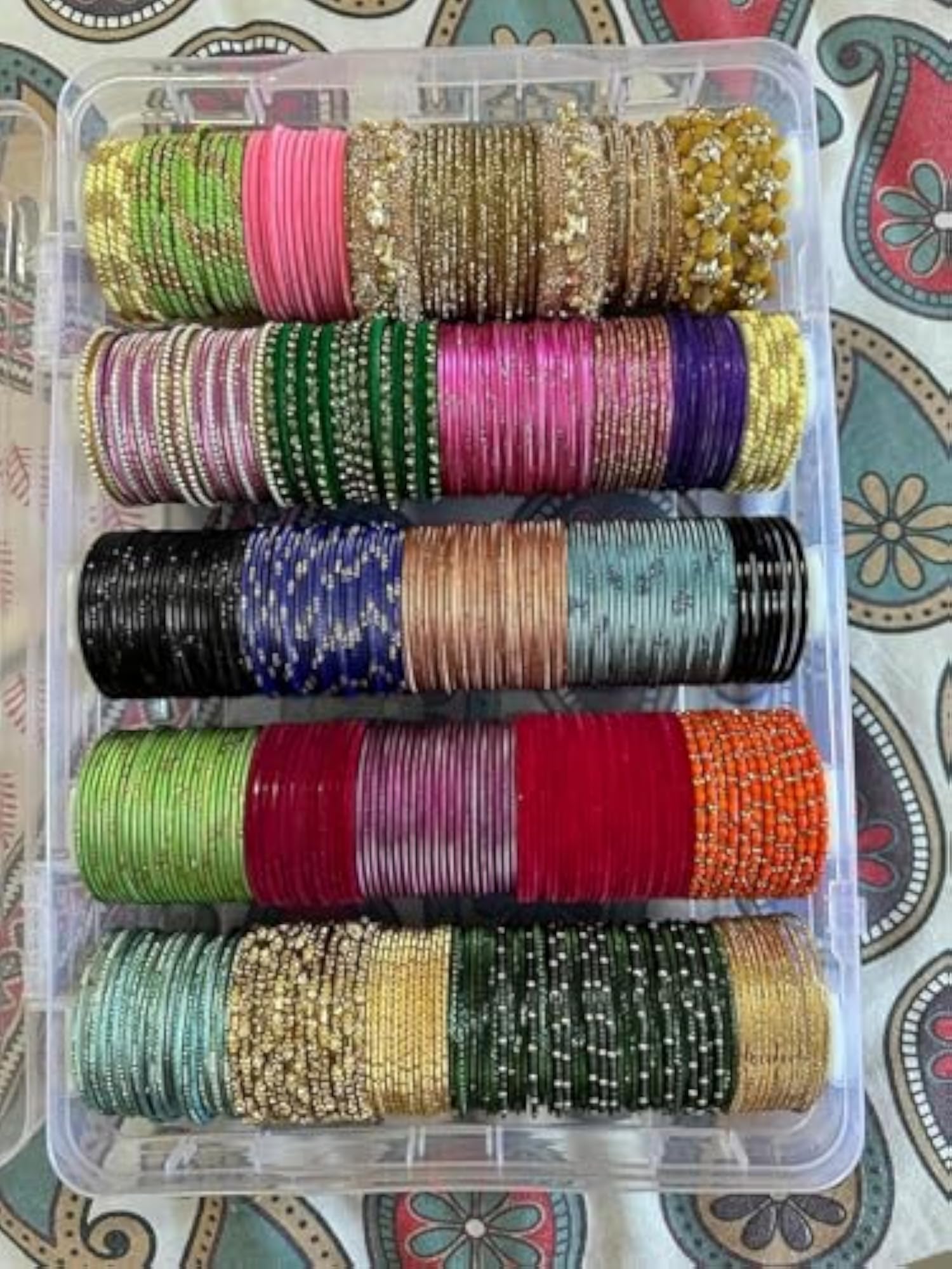 Multipurpose Bangle Box for Bangles, Transparent