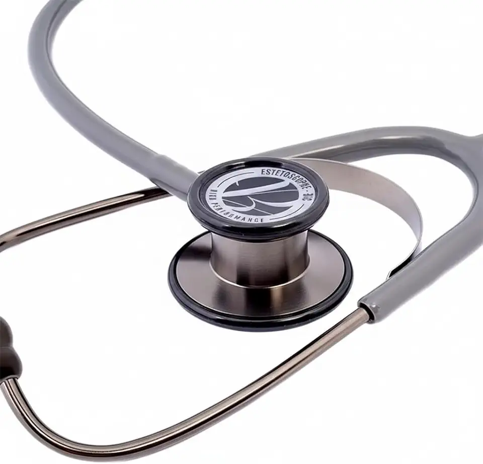 Estetoscópio Bic Eternity III Cinza Grafite ES1528 - Excelente Ausculta - Garantia de 5 anos