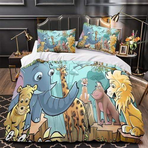 Housse de couette 3D microfibre de qualité supérieure parure de lit zippée - 4