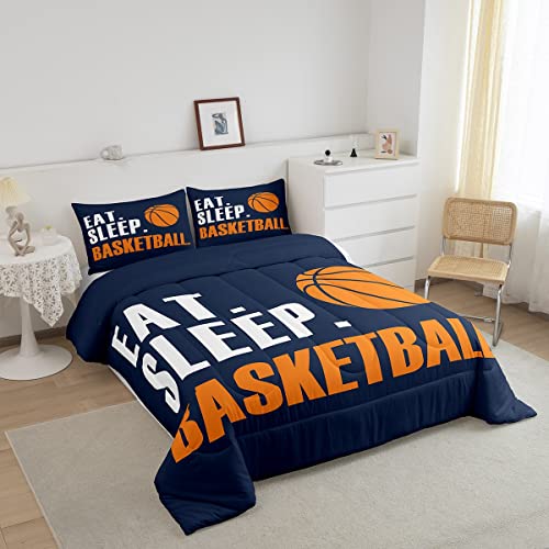 Image of Feelyou Basketball Bedding Set King Size 3Pcs for Boys Girls Women Men