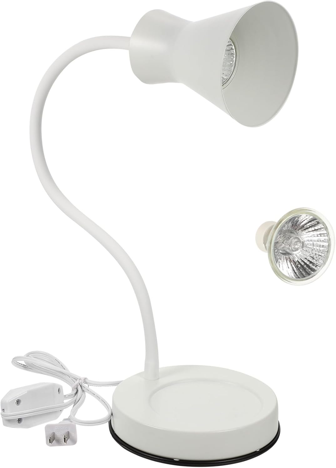 Healifty Candle Warmer Lamp 360°Adjustable Gooseneck Candle Lamp Dimmable Candle Melter Lamp Compatible with Small & Large Jar Candle 2 Bulbs Included