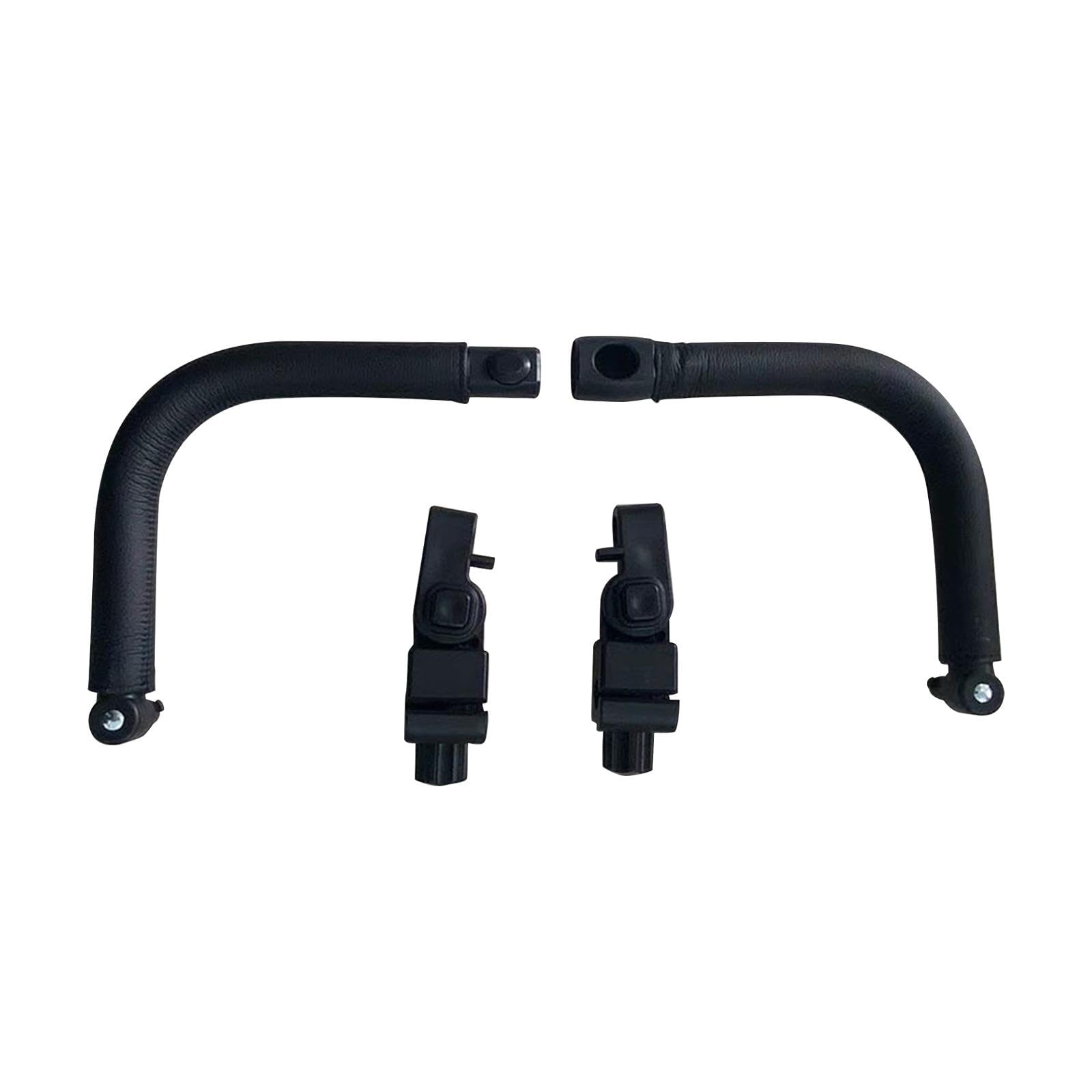 Manubrio Regolabile Per Passeggino - Bracciolo Di Sicurezza, Nero, Per Tubi Tondi Da 1.6cm - Foto 2